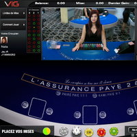 Blackjack en ligne dans un live casino