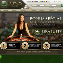 Bonus gratuit sans depot de Fairway Casino