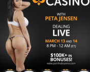 Peta Jensen sur Pornhub Casino: Ca va etre chaud au casino