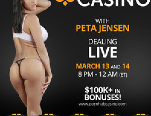Peta Jensen sur Pornhub Casino: Show must go on !
