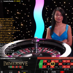 Roulette Immersive sur Casino777