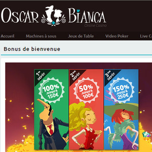 Oscar Bianca Casino: 500€ gratuits