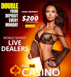 Bonus Pornhub Casino pour tables avec croupiers en direct