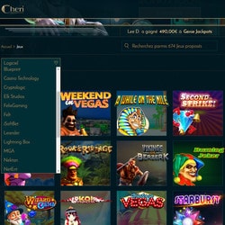 Cheri Casino, leader des machines à sous en ligne