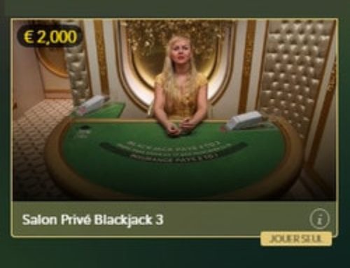 Blackjack Salon Privé sur Casino Extra