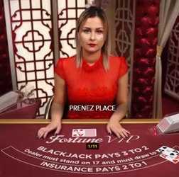Blackjackenligne.net vous recommande la table Blackjack Fortune VIP