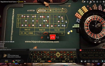 Image aérienne de la table de roulette de l'Hippodrome Casino de Londres