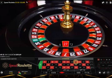 Roulette speed est la roulette en ligne la plus rapide du Net